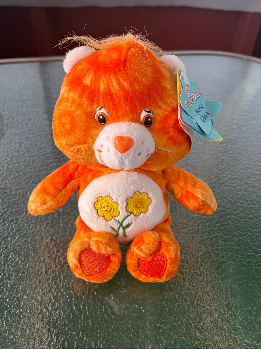 Care Bears Orange Floral Belly Badge Plush